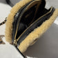 Chanel Shiny Crumpled Sheepskin Shearling CC Mania Waist Bag