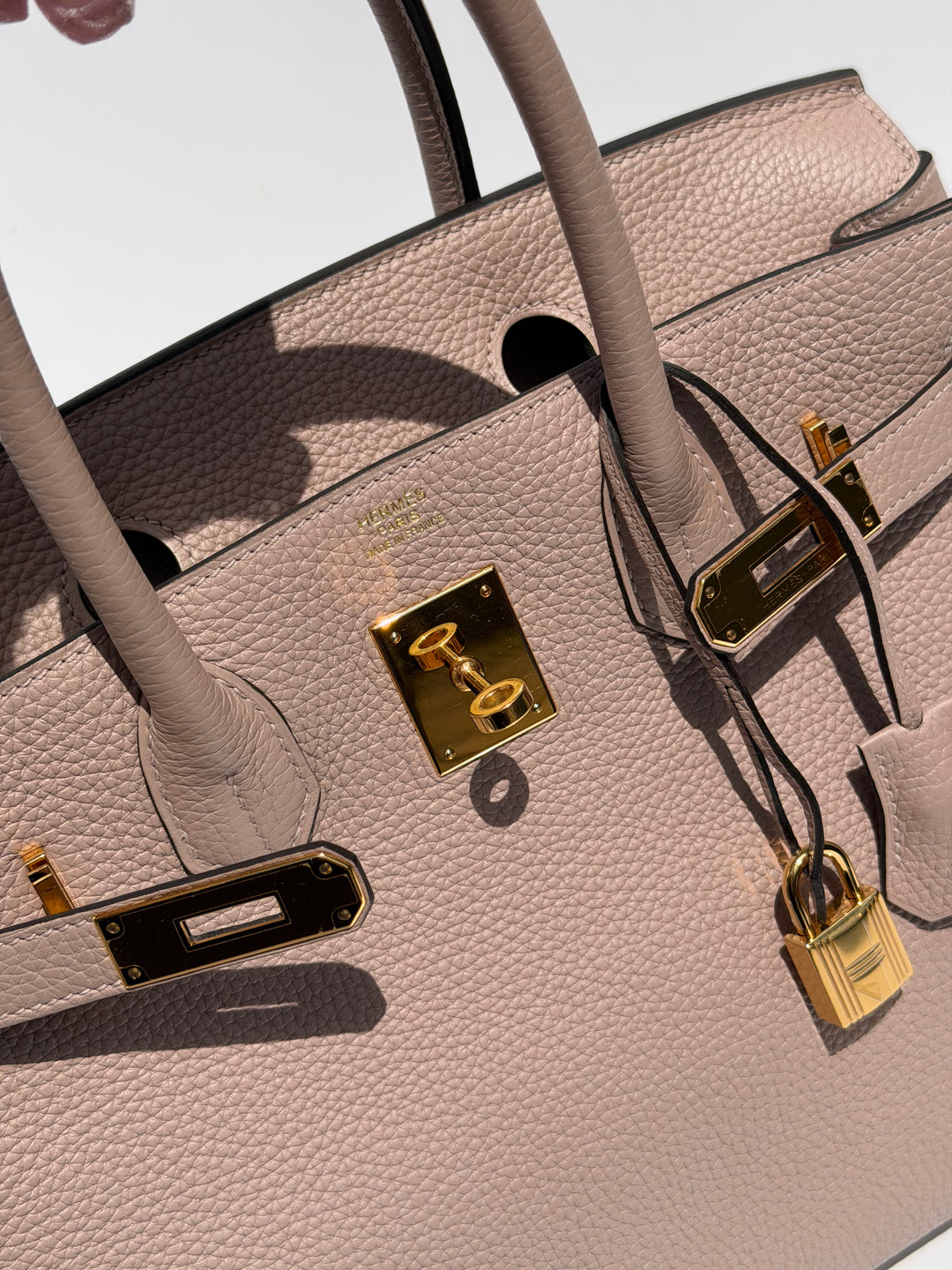 Hermès Birkin 30 Glycine Togo Gold Hardware 2015