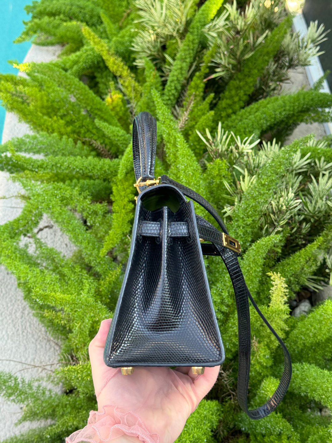 Hermes Vintage Lizard Kelly Sellier 20