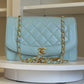 Chanel Baby Blue 24K Medium Lambskin Diana Flap Bag