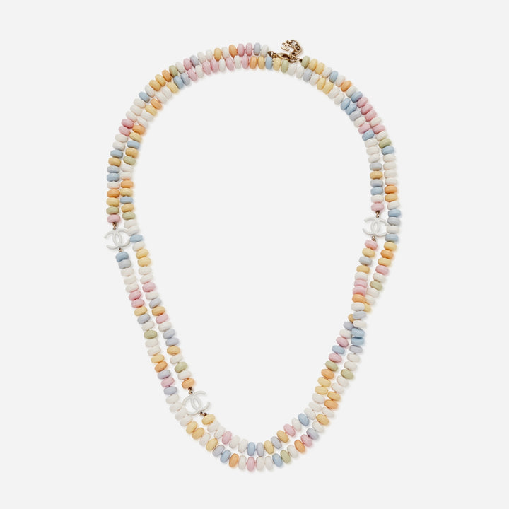 Chanel CC Resin Candy Supermarket Sweetie Triple Strand Necklace Multicolor 2014
