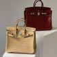 Hermes Matte Crocodile Poussiere Birkin 25 PHW