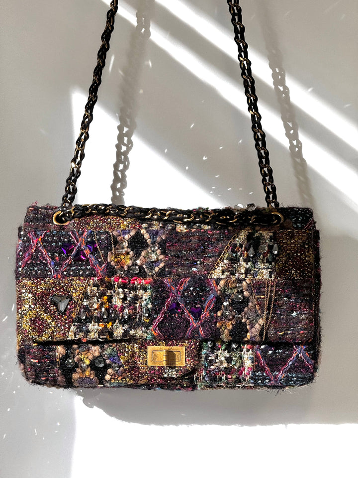 Chanel Maxi Tweed Paris/Byzance Limited Edition Reissue Flap Bag