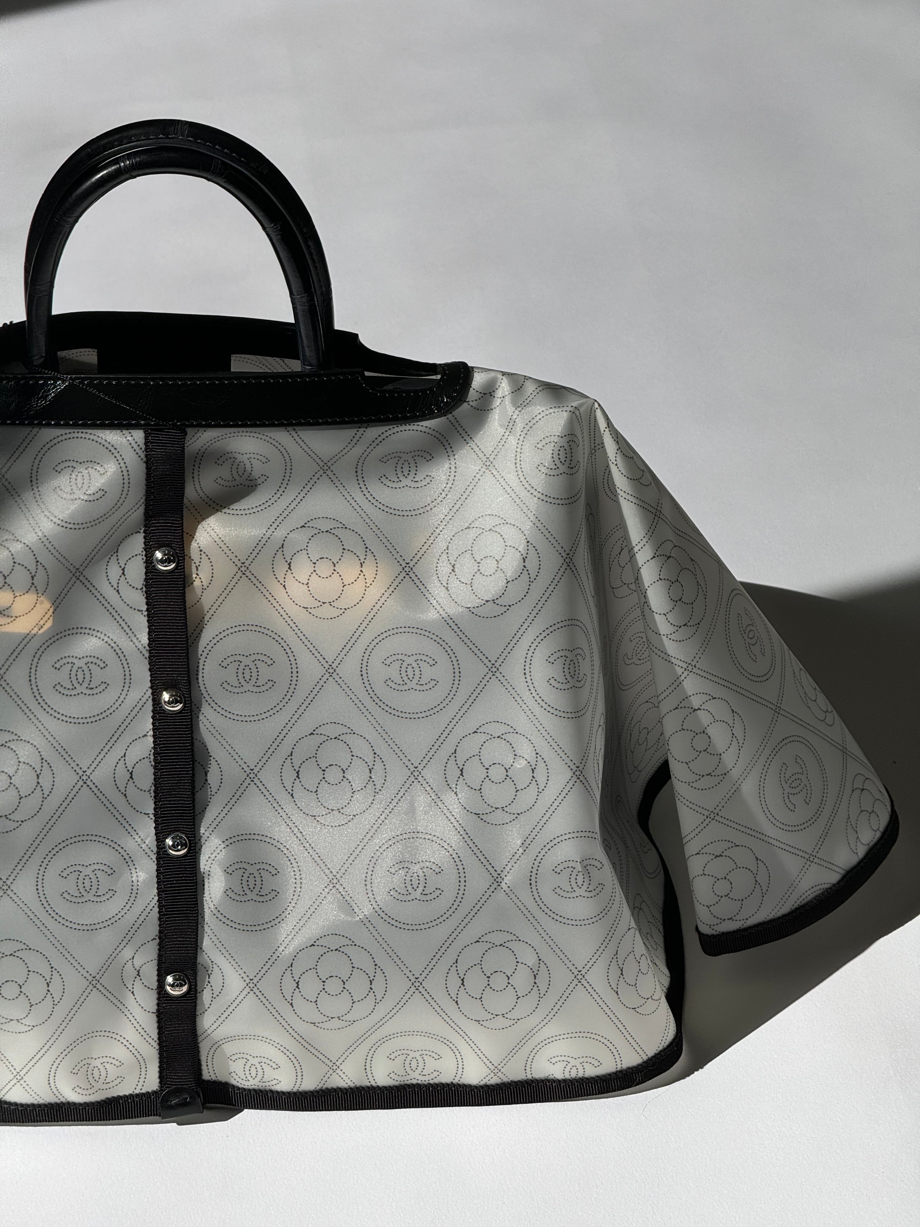 NWT Chanel Camellia Handbag Raincoat – Its A Luv Story