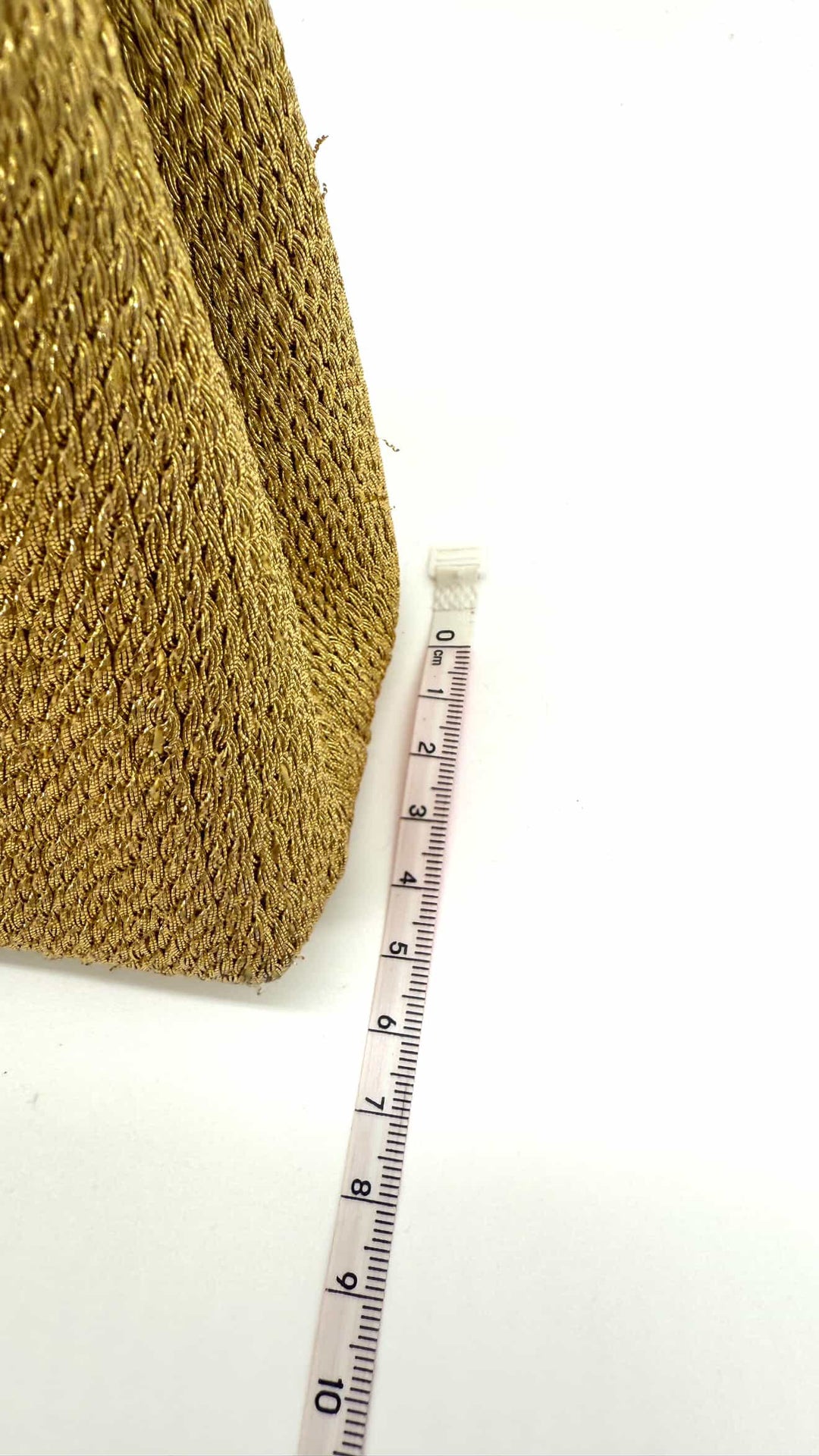 Chanel RARE 1998 Gold Silk Woven Small Kelly