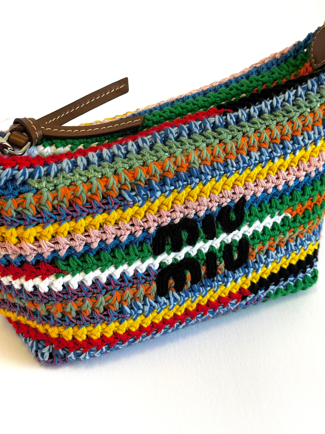 Miu Miu Crochet Multicolor Pouch Bag