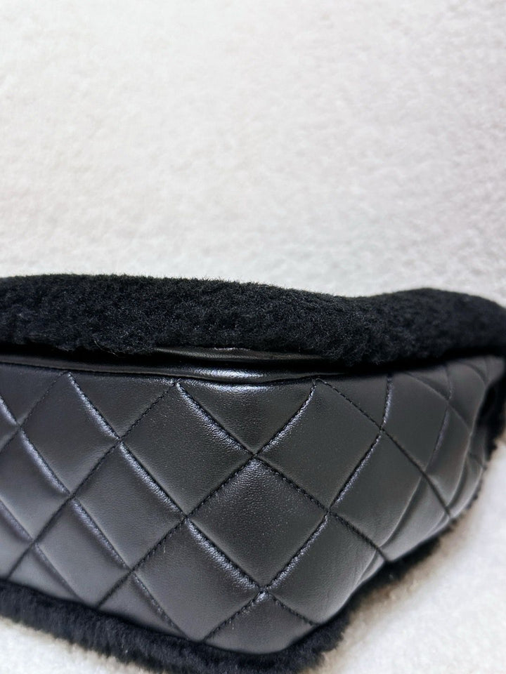 Chanel Supermarket Comic Maxi Shearling Flap Bag