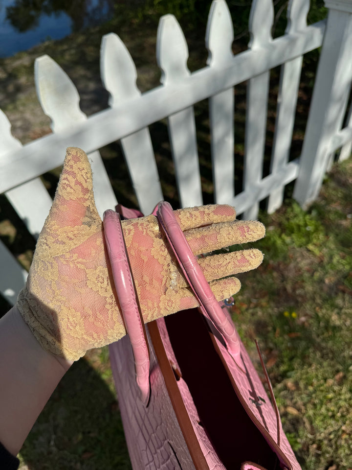 Hermes Bubblegum Matte Croc Birkin 35 PHW