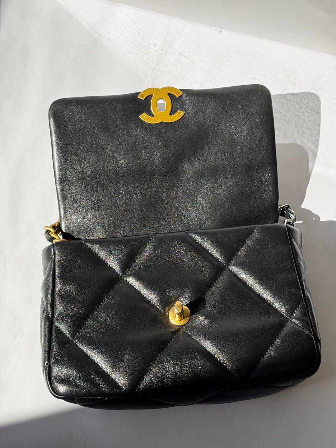 Chanel Small Black 19 Flap Bag