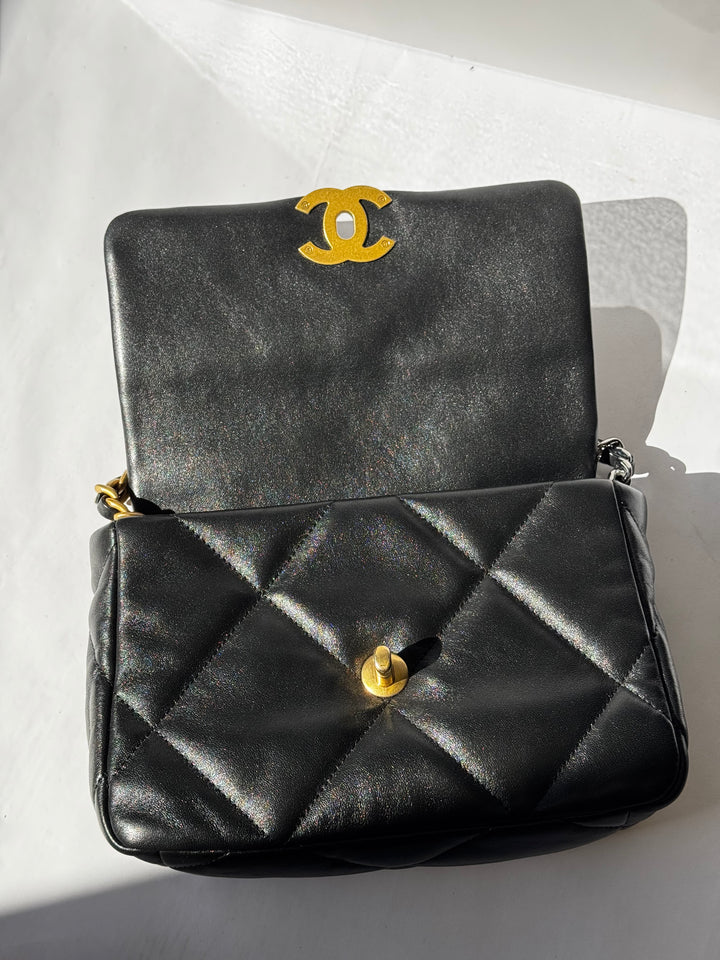 Chanel Small Black 19 Flap Bag