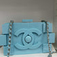 Chanel Baby Blue Plexiglass Lego Minaudiere