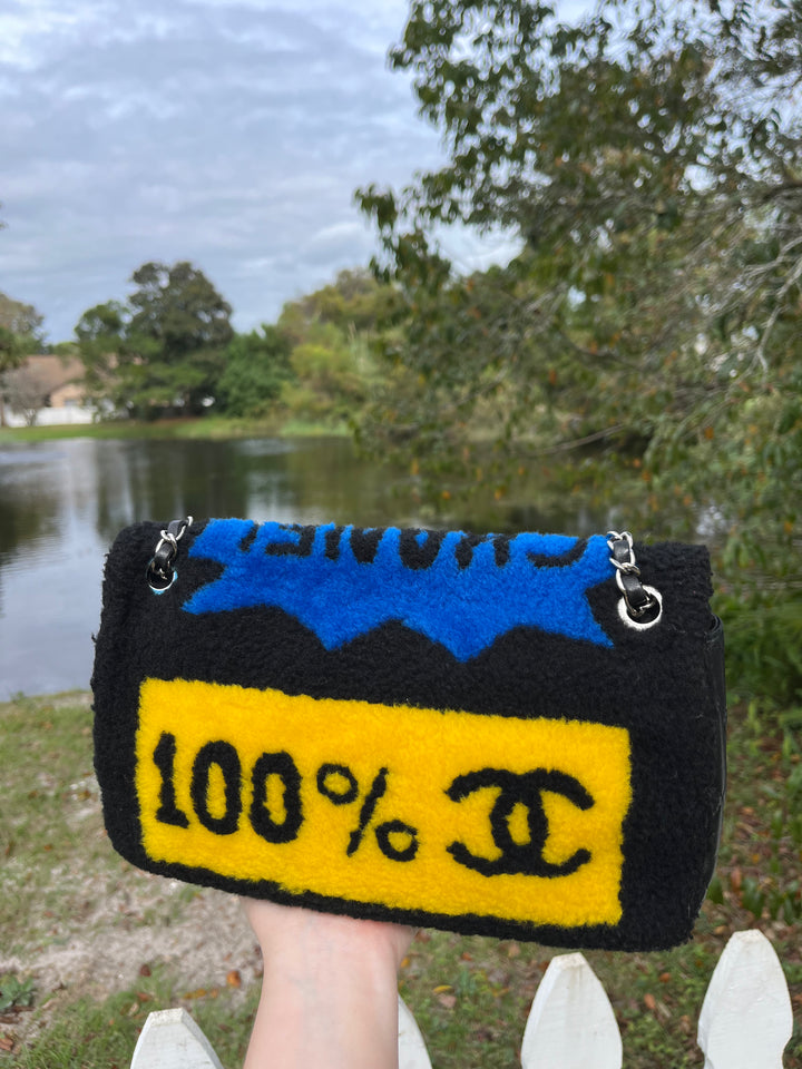 Chanel Supermarket Comic Medium Shearling Flap Bag