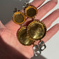 Christian Dior Vintage Bottle Cap Clip On Earrings