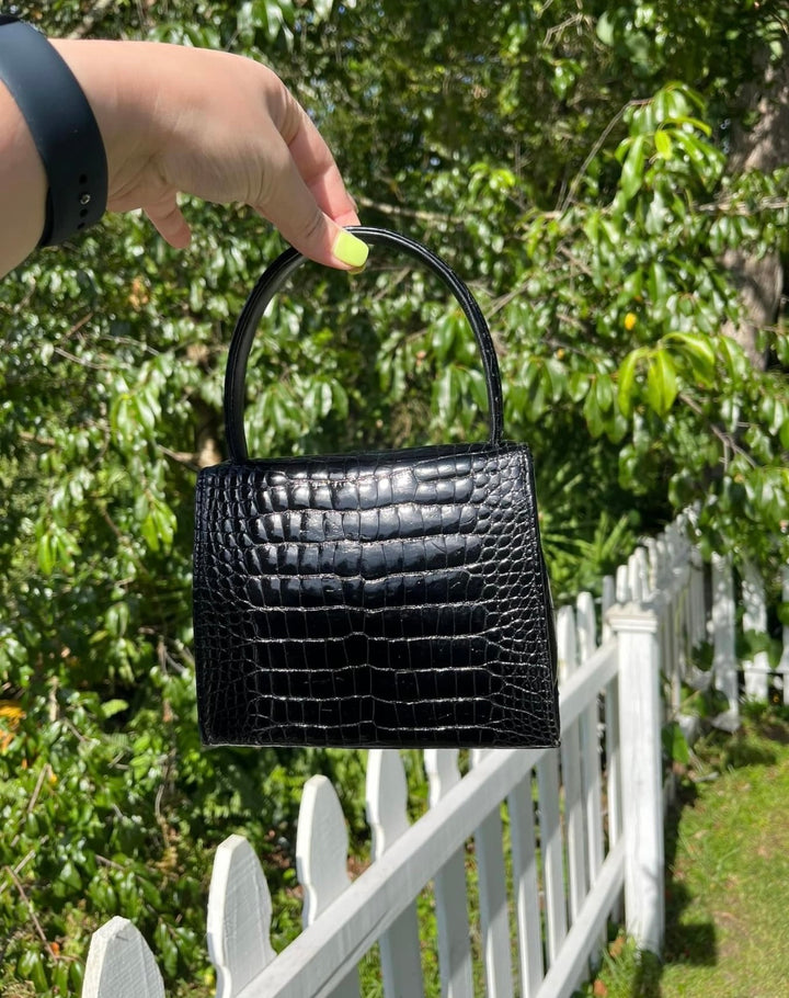 Chanel Vintage Mini Crocodile Kelly Flap Bag