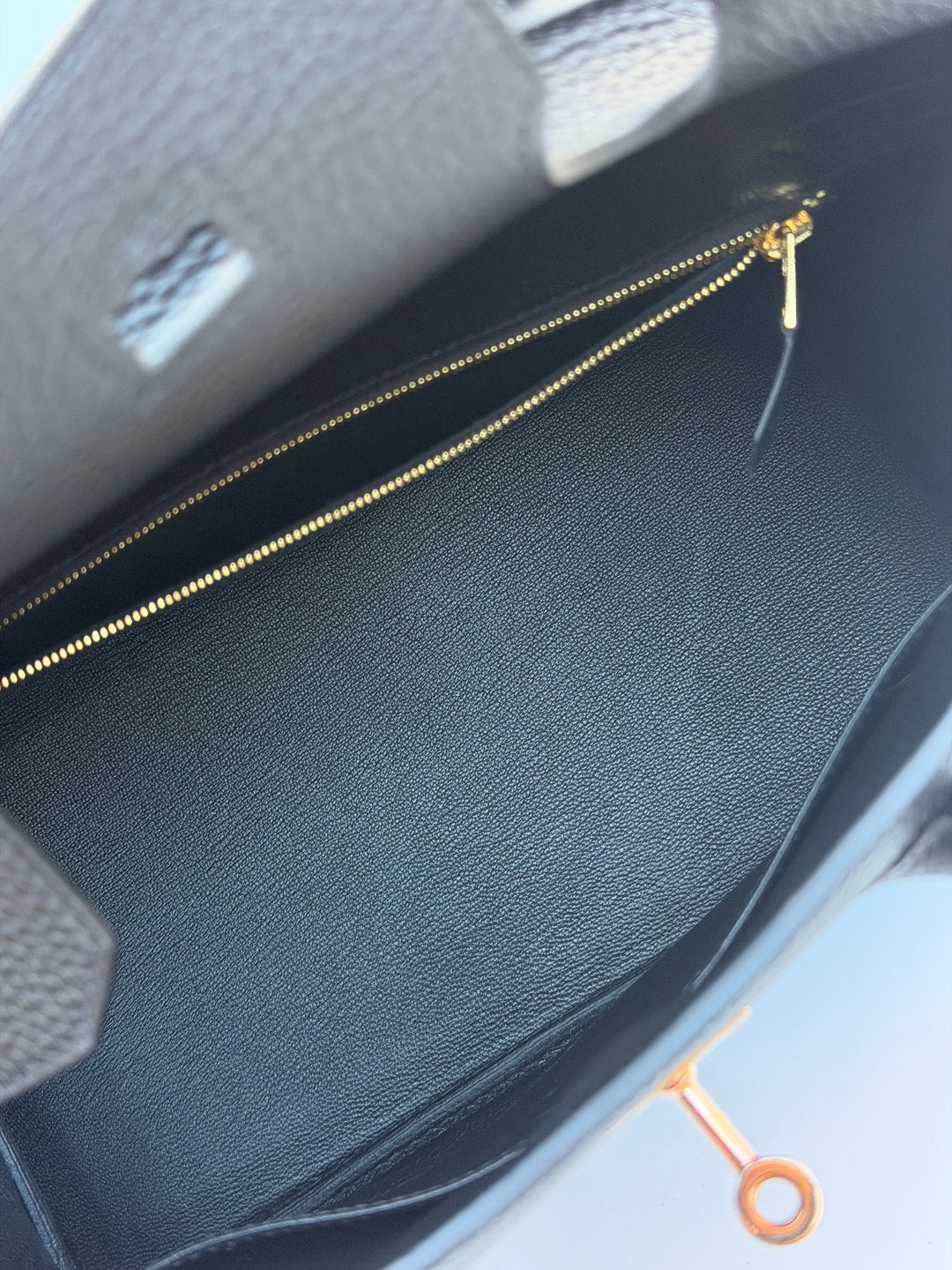 Hermès Birkin 30 — Noir Togo with Rose Gold Hardware