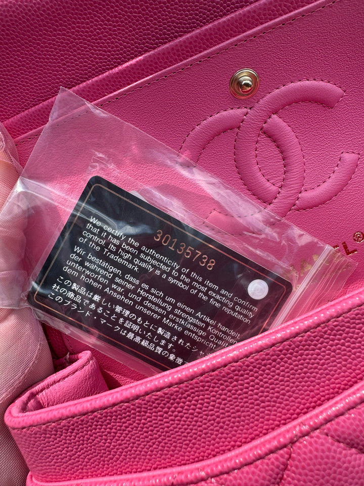 Chanel 20S Small Pink Caviar Double Flap