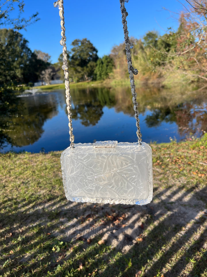 Chanel RARE Runway Acrylic Crystal CC Ice Cube Clutch