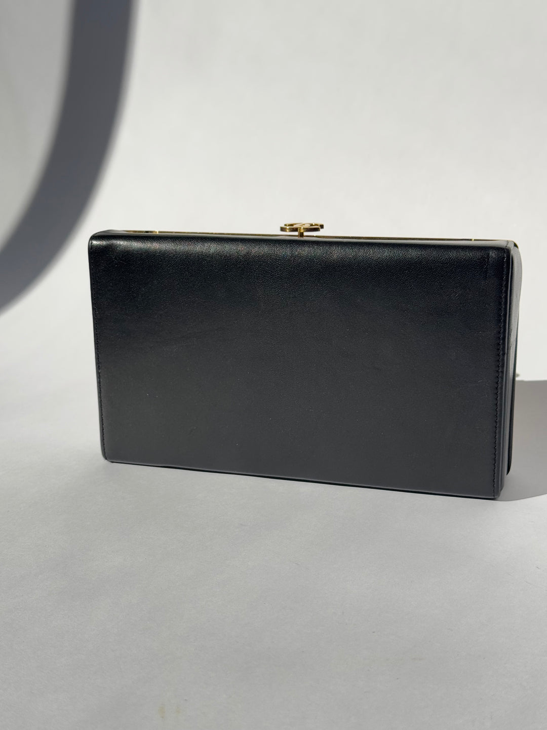 Chanel 19A Egypt Gold Lambskin Minaudiere Crossbody Black Gold 2019