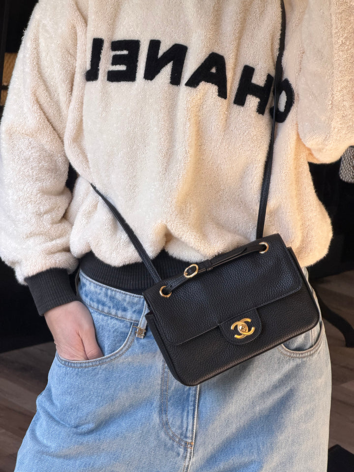 Chanel Mini Flap Bag Black Souplissimo Suede Calfskin Gold Tone Hardware 2026