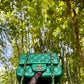 Chanel 18S Emerald Green Mini Square Caviar Flap Bag