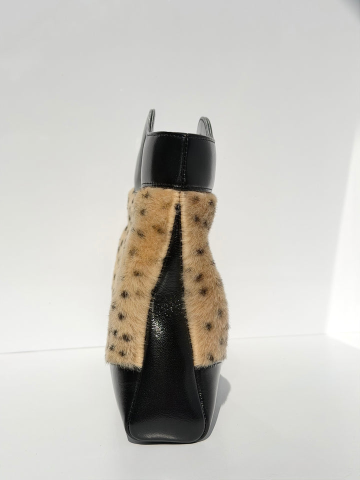 Chanel 31 Mini Shopper Cheetah Print Pony Hair & Black Shiny Lambskin Gold Hardware Métiers d’Art 2026