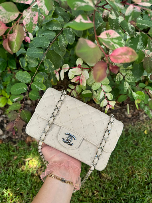 Chanel Craie Caviar Mini Flap Bag