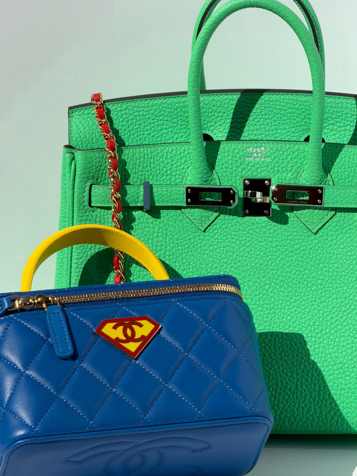 Hermès Birkin 25 Vert Comics Togo Palladium Hardware 2023
