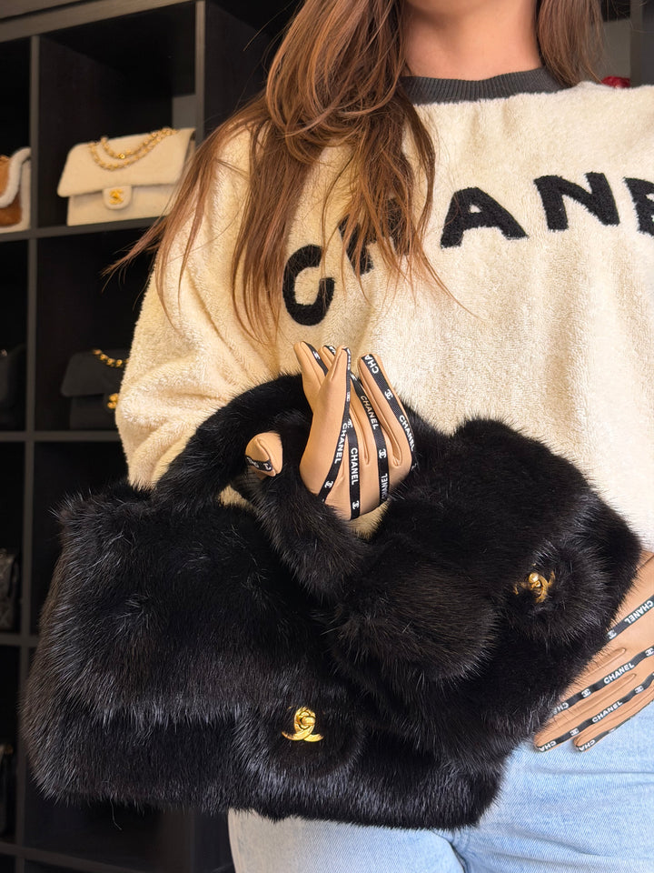 Chanel Vintage RARE Mink Kelly Parent & Child Set