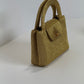 Chanel RARE 1998 Gold Silk Woven Mini Kelly