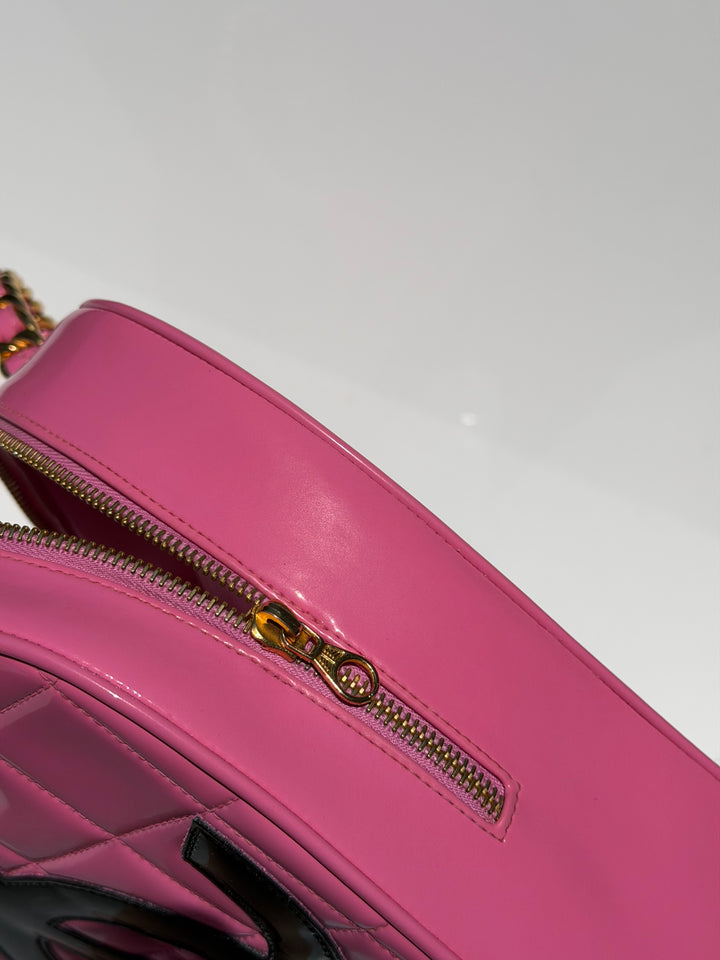 Chanel Barbie Pink Heart Vanity Bag 24K Gold-Plated Hardware 1995