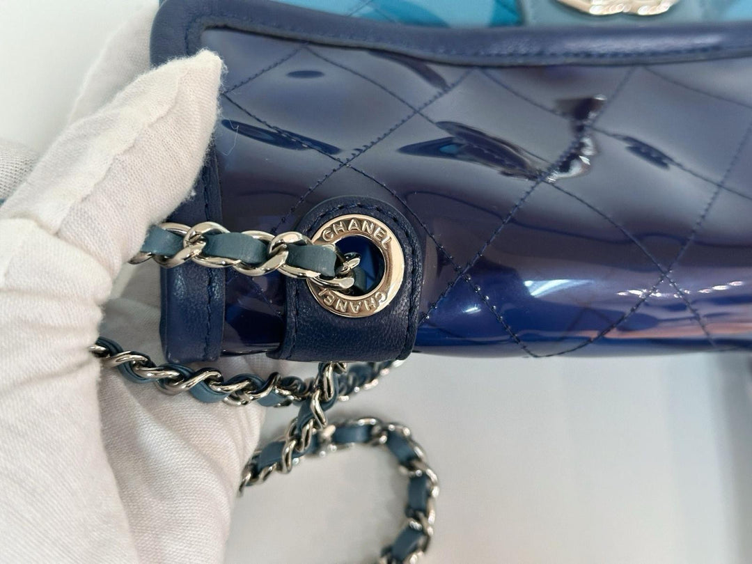 Chanel Coco Splash Blue Mini PVC Flap Bag