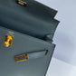 Hermes Vert Amande Epsom Kelly 25 Sellier