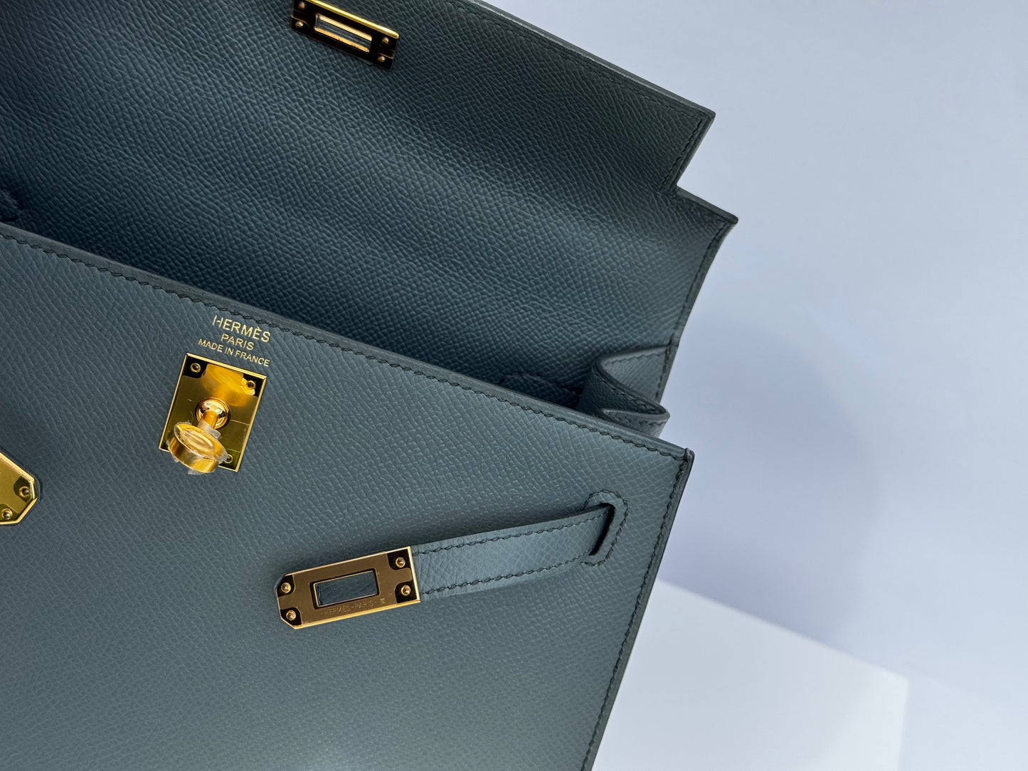 Hermes Vert Amande Epsom Kelly 25 Sellier