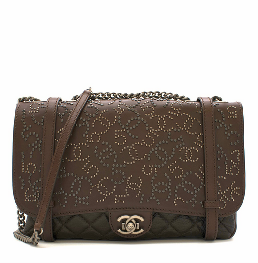 Chanel Jumbo Paris Dallas Texan Satchel Flap Bag