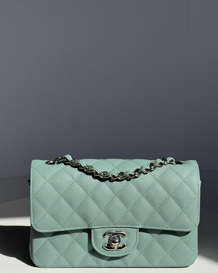 Chanel 18C Blue Caviar Mini Flap