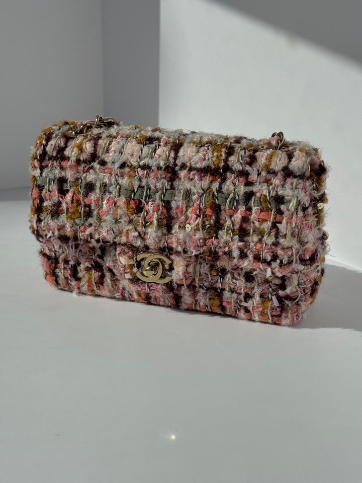 Chanel 2023 Tweed Mini Rectangular Flap Bag