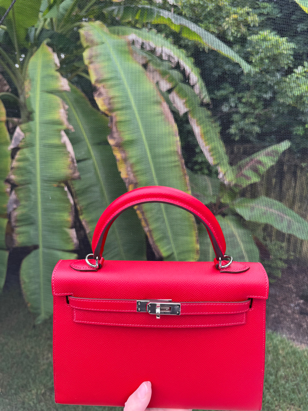 Hermes 2018 Rouge Casaque Epsom Kelly 25