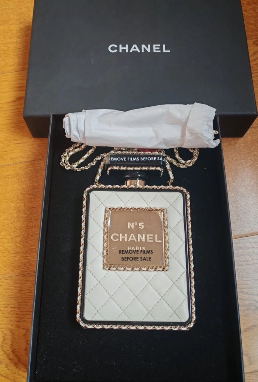 Chanel 22S Quilted Leather Perfume Bottle Minaudiere