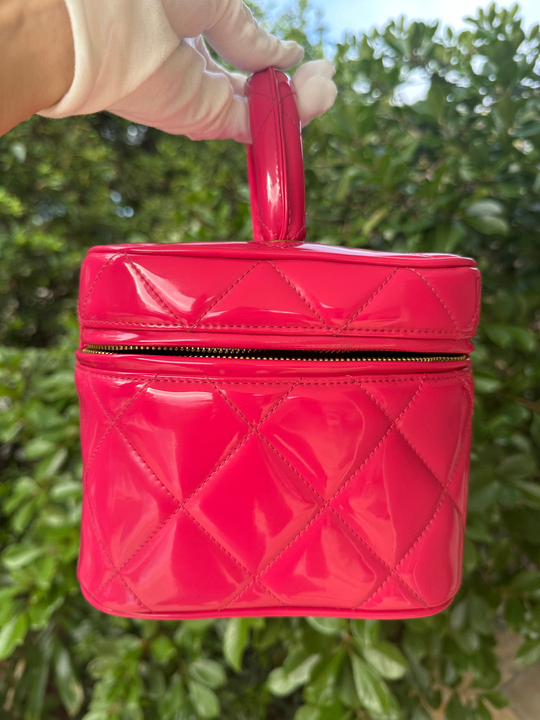 Chanel 1995 Barbie Collection Hot Pink Heart Vanity Case