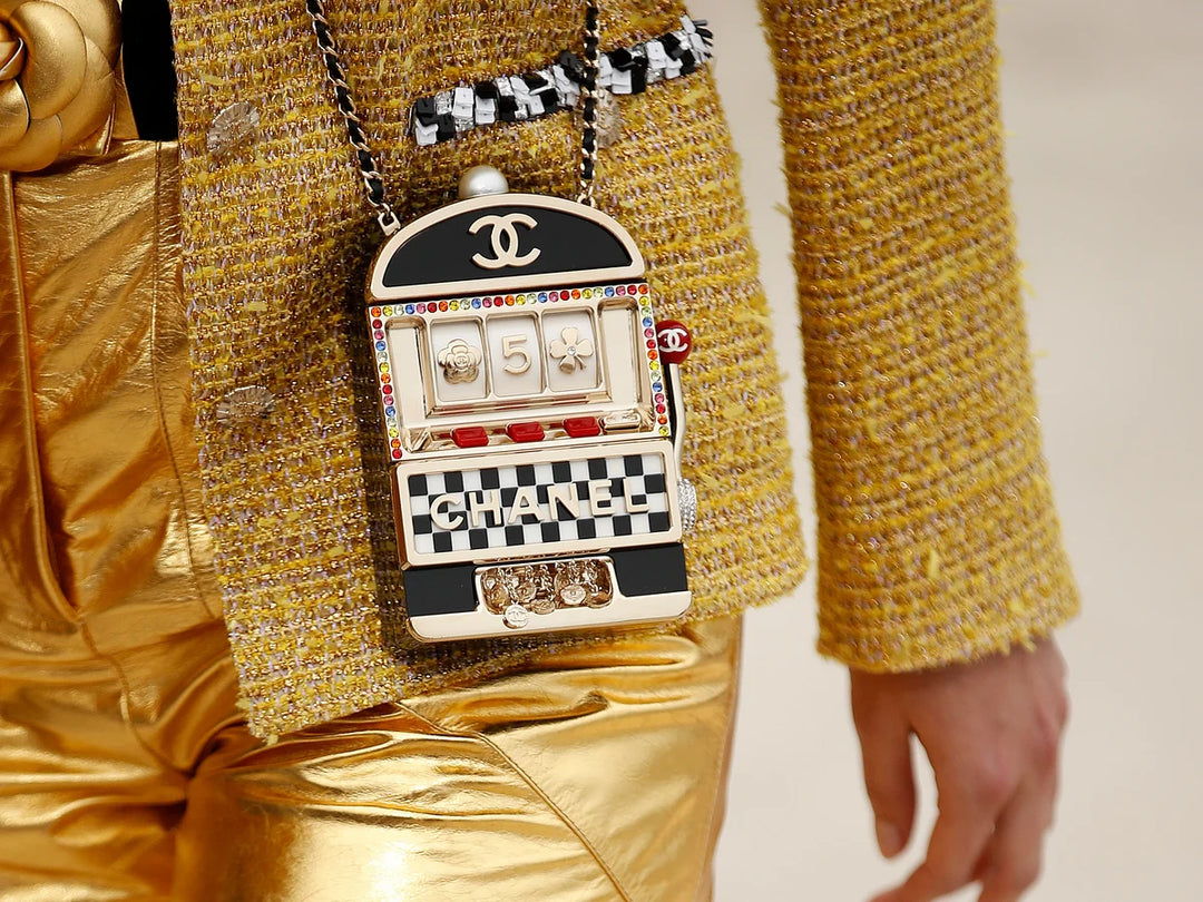 Chanel Slot Machine Casino Minaudière Multicolor Resin & Metal Gold Tone Hardware 2023