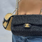 Chanel 18C Black Ancient Greece Raffia Crochet Flap Bag