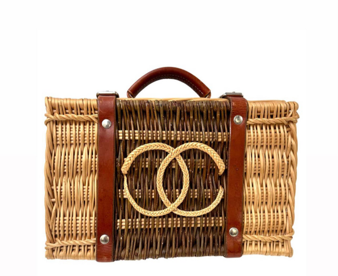 Chanel Limited Edition Wicker Pétanque, Bocce Ball Set
