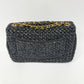 Chanel 18C Black Ancient Greece Raffia Crochet Flap Bag