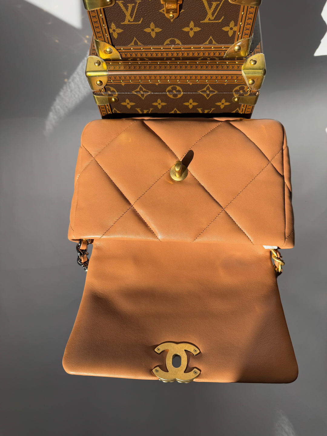 Chanel 21P Small Caramel 19 Flap Bag