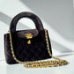 Chanel 2024 Black Velvet Mini Kelly