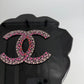 Chanel 2018 Runway Pink Strass & Resin Camelia Minaudiere