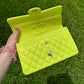 Chanel 21S Yellow Neon Lambskin Medium Flap Bag