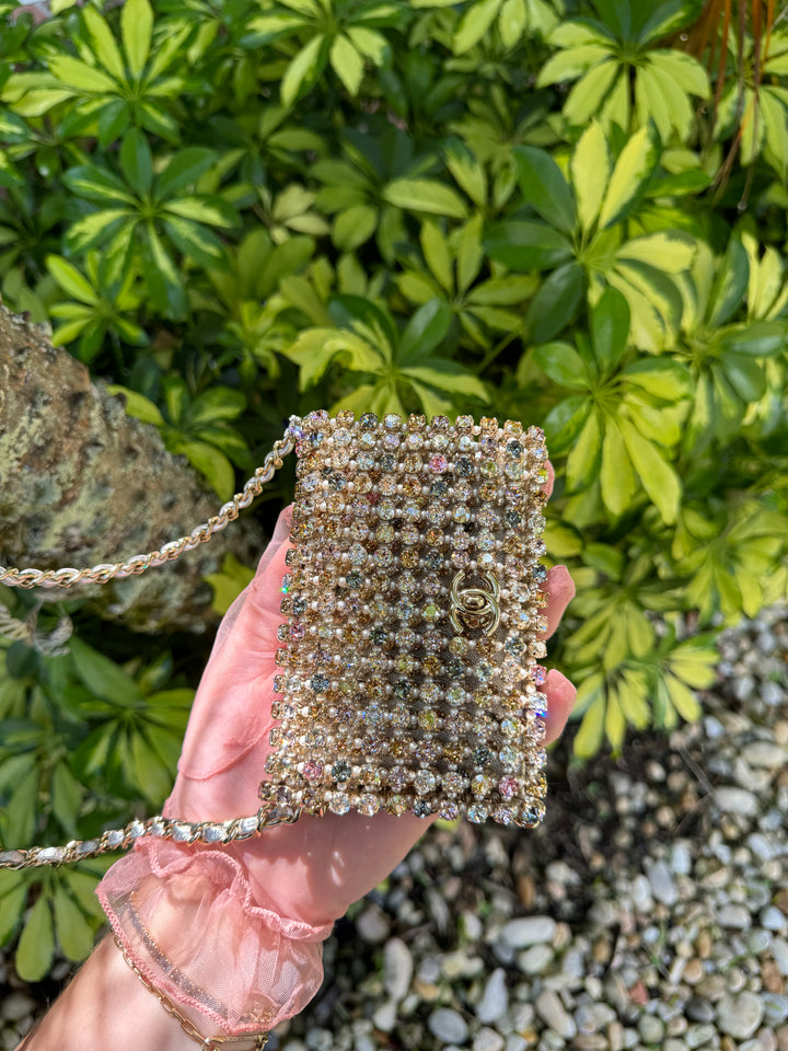 Chanel Multicolor Strass Pearl Mini Evening Bag
