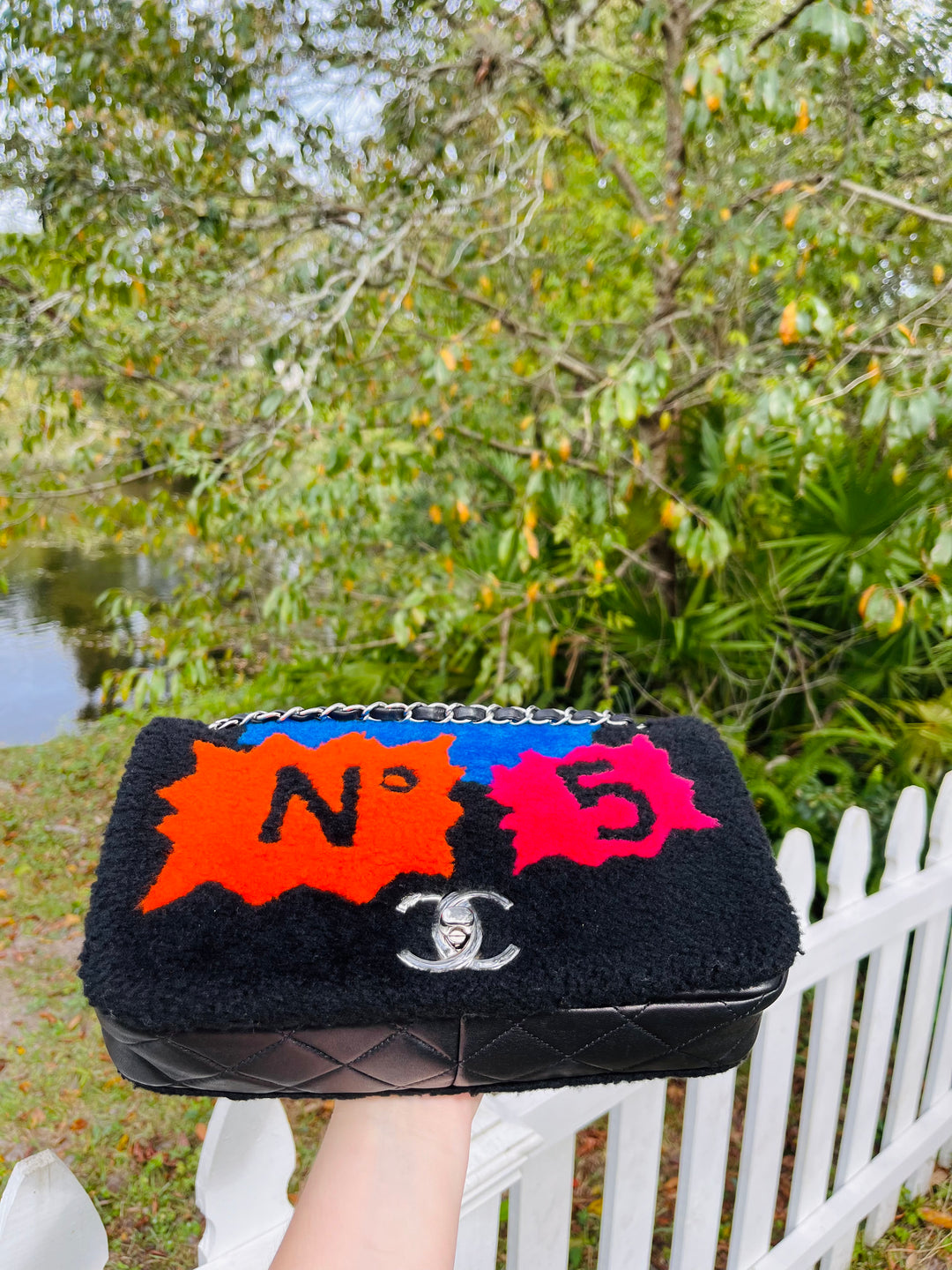 Chanel Supermarket Comic Medium Shearling Flap Bag – Its A Luv Story