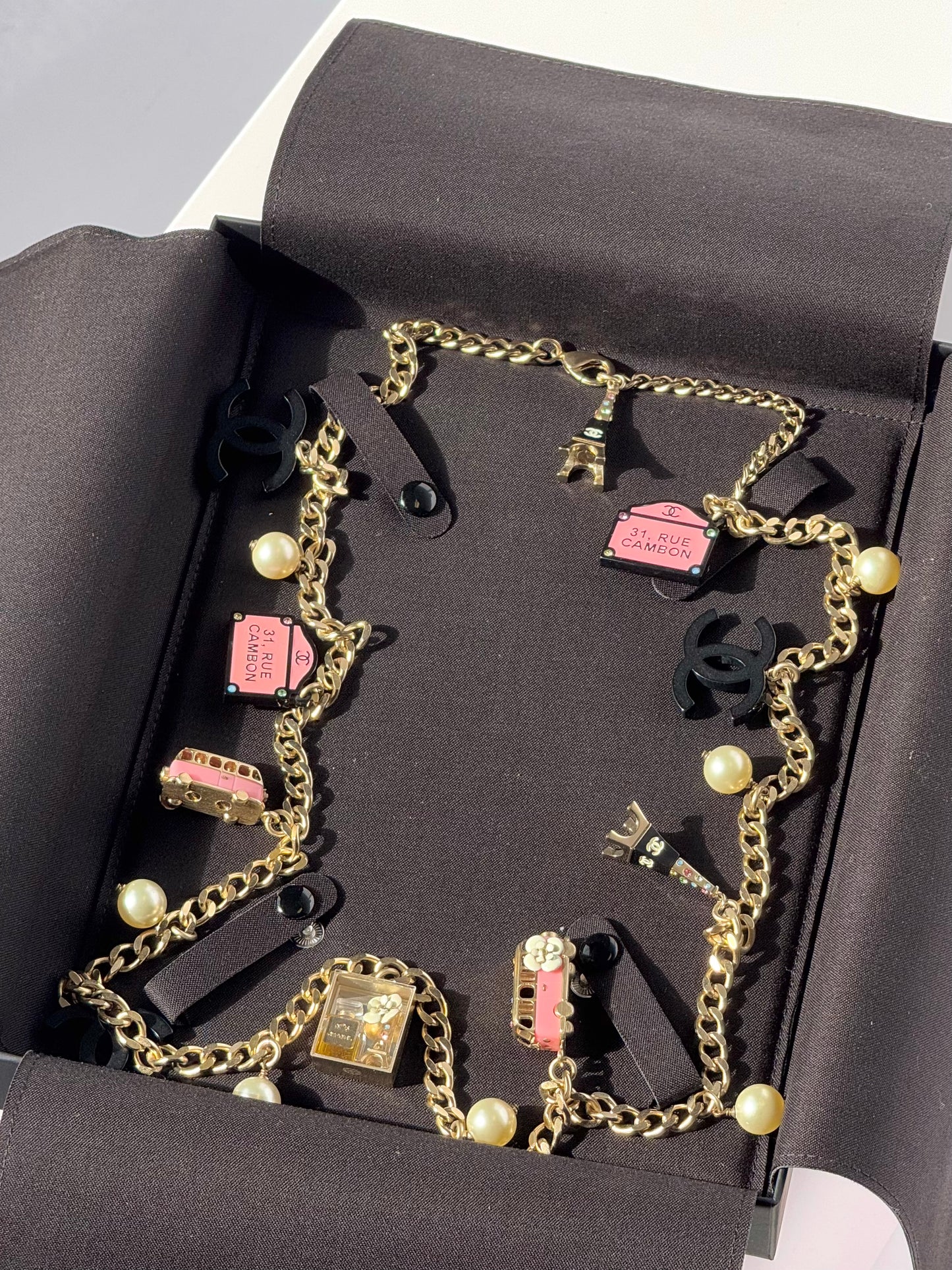 Chanel “Devil Wears Prada” Gold Charm Costume Necklace